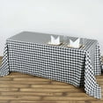 thumbnail image 2 of Efavormart Perfect Picnic Inspired Black/White Checkered 90x132" Polyester Tablecloths For Party Event Decor, 2 of 9