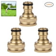 thumbnail image 3 of 3 Uds Conector De Grifo De Manguera De Latón 1/ 2 Pulgadas 3/ 4 Pulgadas Adaptador De Manguera De Agua De Jardín Adaptador De Conector De Grifo De Tubo De Rosca ANGGREK No, 3 of 7