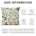 thumbnail image 5 of GOSMITH  Spring Pillow Covers Wild Flowers Botanical Plants Butterfly Decor for White Throw Pillows Covers Outdoor Farmhouse Pillow Covers Decor Couch Living Room, 5 of 5