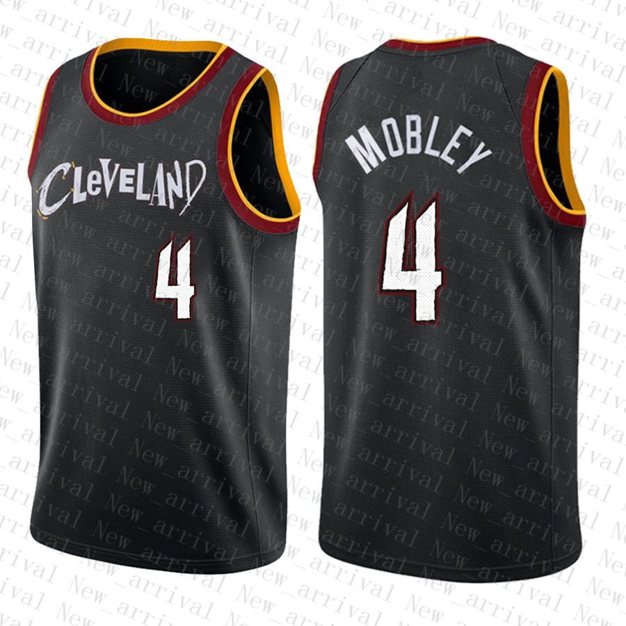 NBA_ 2022 Basketball Jersey 45 2 4 Cleveland''Cavaliers''Men Donovan  Mitchell Collin Sexton Evan Mobley Beige 