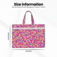 thumbnail image 3 of Kdxio Colorful Donuts 1 File Tote Document Bag Business Briefcase Bag Document Organizer Tote Briefcase for Letter A4 Files Business Teacher Office Bag, 3 of 8