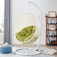 thumbnail image 1 of Modway Hide Outdoor Patio Swing Chair With Stand in White Peridot, 1 of 9