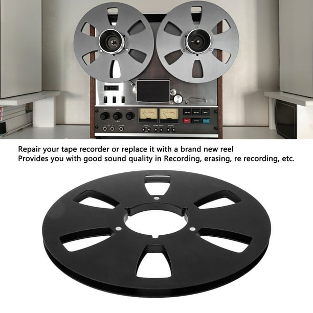 10 Inch Aluminum Alloy Empty Tape Reel – 1/4 Inch NAB Hub With 6 Wind Holes, Universal Take-Up Reel For Reel-to-Reel Recording