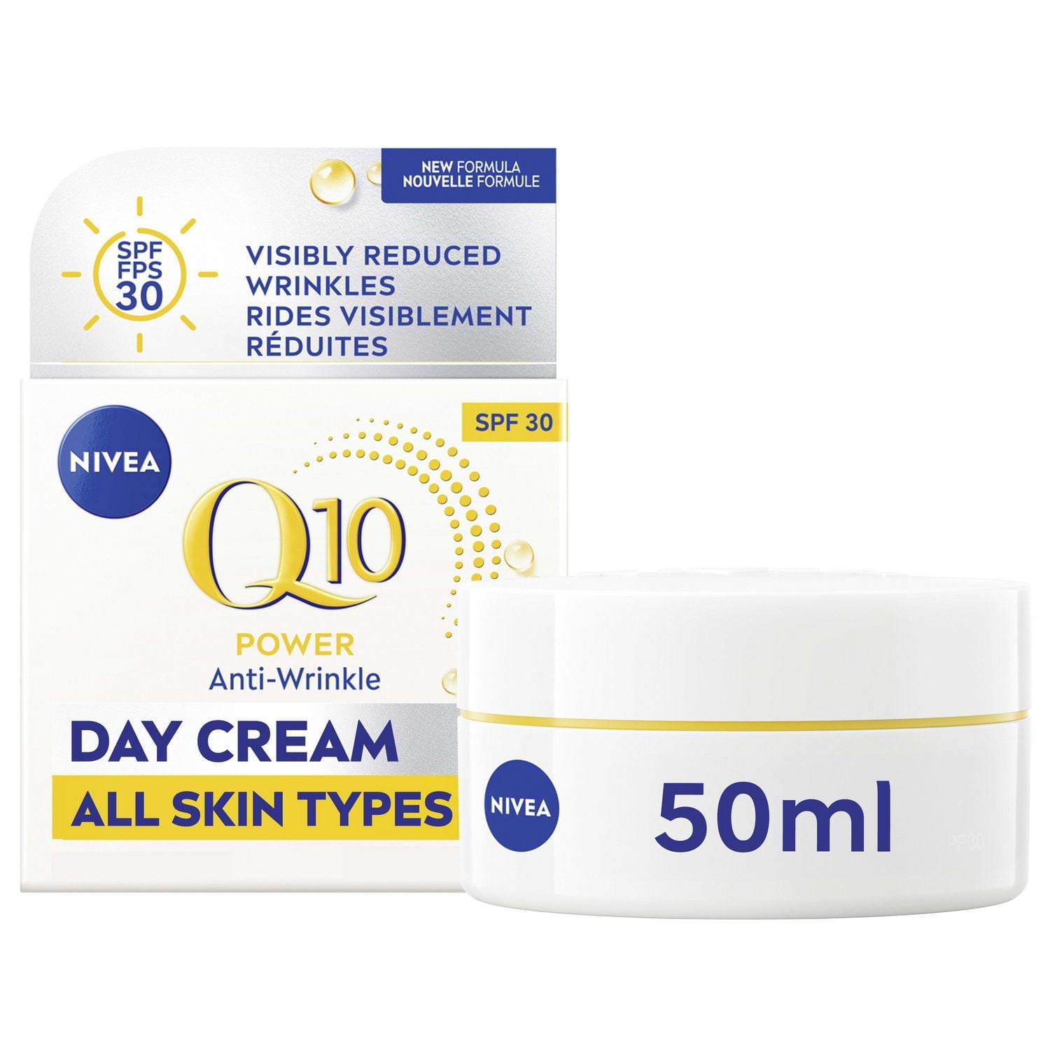 NIVEA Q10 Power Anti-Wrinkle Firming Day Cream SPF 30 - Walmart.ca