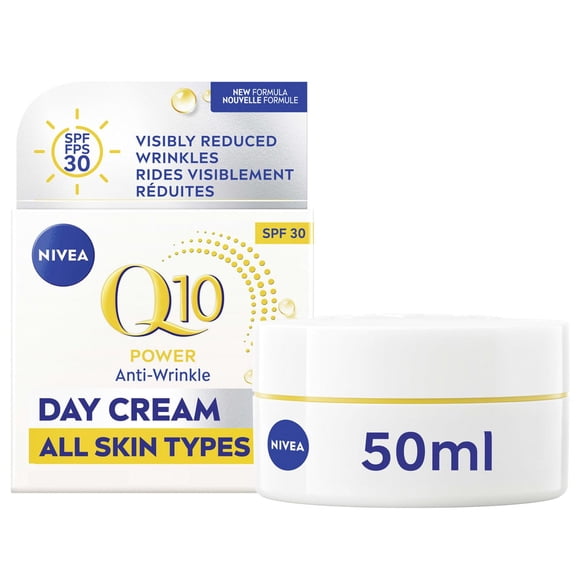NIVEA Q10 Power Crème de Jour Anti-Rides Raffermissante FPS 30