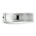 thumbnail image 3 of 925 Sterling Silver Rhodium-plated 6mm Enamel Fancy Band Ring Size 8.5, 3 of 7