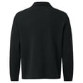 thumbnail image 6 of Breeze Polo Shirts for Men Long Sleeve Belly Collared Textured Shirt | Stretchy quick dry golf casual cool tops, button down wearbreeze mens polo Dark Gray 7XL, 6 of 6