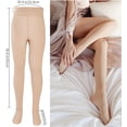 thumbnail image 2 of Medias De Mujer Medias De Lana Cálidas Translúcidas Falso De Invierno Polainas De Pierna Impecables Pantalones Delgados Con Forro Polar Medias Térmicas De Mujer Medias De Felpa 200 G, 2 of 5
