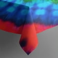 thumbnail image 3 of Colorful Tie Dye Circle Pattern Rectangle Tablecloth 60"x84",Waterproof Polyester Rectangle Table Cloth, Wipeable Spillproof Polyester Tablecloth for Dining, Camping, Indoor and Outdoor, 3 of 5