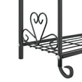 thumbnail image 5 of vidaXL Flower Rack Black 56x30x96 cm Steel, 5 of 5