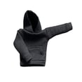 thumbnail image 4 of Sudadera con capucha a escala 1/12 para mujer, ropa para figuras femeninas de 6 pulgadas, modelo de muñeca Negro, 4 of 9