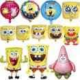 thumbnail image 3 of Globos para fiestas de Bob Esponja, pancartas de cumpleaños, decoración para niños, adornos para tartas de Bob Esponja, Patricio Estrella, 3 of 5