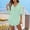 Green, variant on Women's Fashion Lace Trim V-Neck Loose Beach Cover-Up Dress, 3/4 Sleeve Tunic with Adjustable Side Drawstring, Lightweight Swimwear Cover for Pool, Beach and Casual Wear Green XL