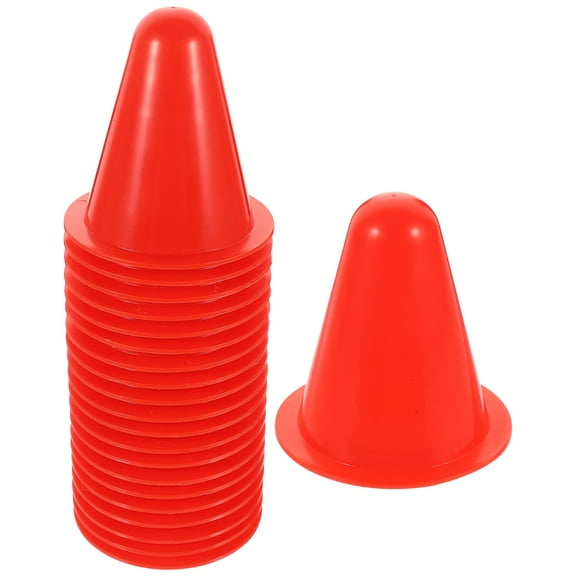LEORX 20Pcs Stackable Plastic Cones for Roller Skating Agility and Field Exercises