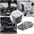 thumbnail image 4 of 1281-Piece Automotive Fastener Assortment Kit: 1180 Premium Nylon Retainer Clips, 100 Sponge Pads & 1 Removal Tool – 38 Common Sizes for Body, Bumper, Door Trim, Panel & Mudguard Fixing – Organized, 4 of 7