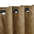 thumbnail image 2 of Superior Senna Blackout Curtains Set of 2, Grommet Header Curtain Panel Pair, Brown, 52"W x 108"L, 2 of 11