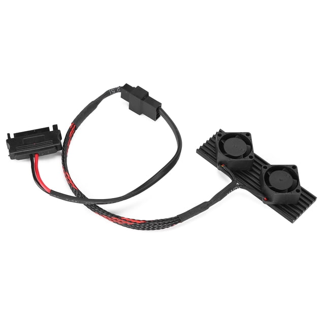 Disipador de calor, disipador de calor SSD 2 ventiladores Disipador de calor de doble ventilador Enfriador de disco duro Aspecto llamativo