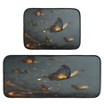 thumbnail image 4 of Wobogo Fire Butterfly Kitchen Carpet Set of 2 Absorbent and Stain Resistant Non-slip Star Rubber Backing, 4 of 7