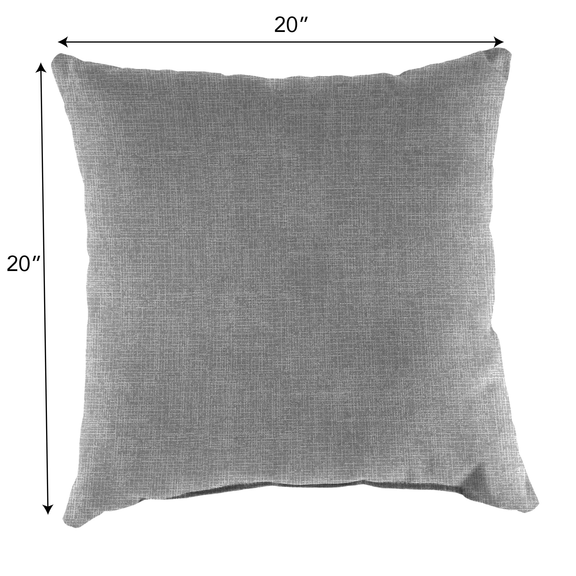 Jordan Manufacturing 20" x 20" Square Outdoor Throw Pillow (2 Pack)