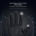 thumbnail image 3 of Guantes de montar para hombre, cálidos, para deportes al aire libre, a prueba de viento, impermeables, de terciopelo, guantes para pantalla táctil de coche eléctrico, 3 of 4