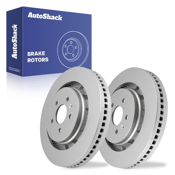 AutoShack Front Vented Coated Brake Rotors 2-PC Set Replacement for 2013-2019 Ford Explorer 2013-2019 Ford Taurus 2012-2016 Lincoln MKS 2013-2019 Lincoln MKT ArmorStop 13.86" (352 mm)