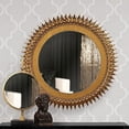 thumbnail image 3 of Howard Elliott 11213 Medallion Mirror, Gold, 3 of 5