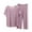Purple, variant on Fengactive Womens Pajama Sets Short Sleeve Top With Elastic Waist Capri Pants Sleepwear 2 Piece Casual Lounge Set