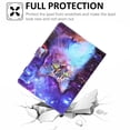 thumbnail image 7 of Universal 8 inch Tablet Case, Slim Folio Protective Case Cover with Kickstand for iPad mini/Samsung Tab A 8.0/Onn 8.0/Lenovo Tab M8 all 7.5-8.5 inch Tablet, Purple Cat, 7 of 7