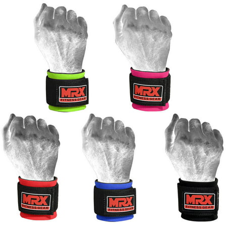 MRX Weight Lifting Wrist Wraps for Wrist Support Crossfit Lifting Straps Gym Bodybuilding Training Workout for MEN and WOMEN (Best Chest Workout For Men)