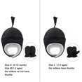 thumbnail image 4 of Zando Toddler Boys Winter Hats and Gloves Sets Warm Polar Fleece Earflap Beanie Hat Gray Mittens Grey Dark B 2-4T, 4 of 6