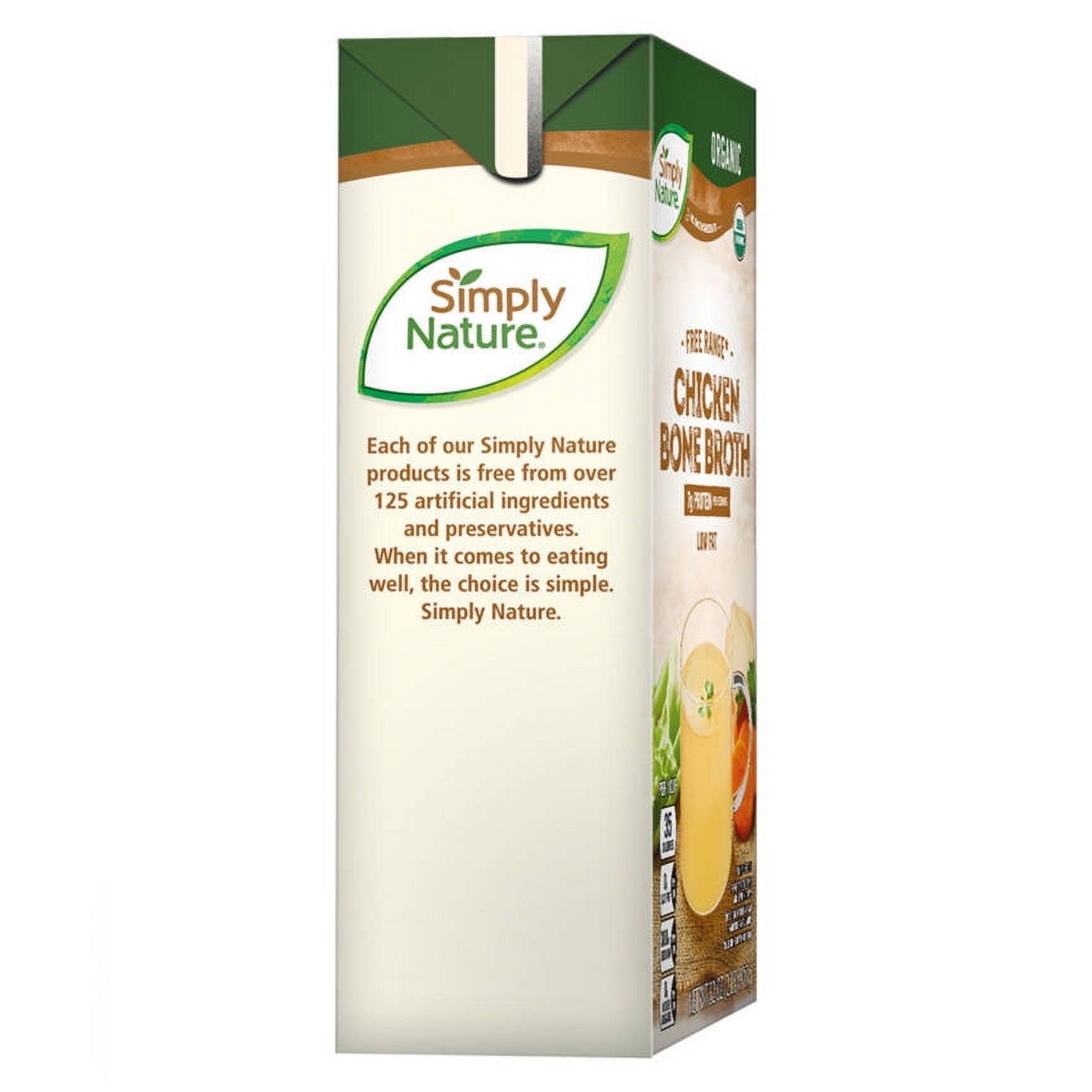 2PK - Simply Nature Organic Chicken Bone Broth, 32 oz