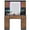 Brown, variant on Amuzer Vanity Table with Storge Drawers, Makeup Desk with Charging Station and LED Lighted Mirror, White