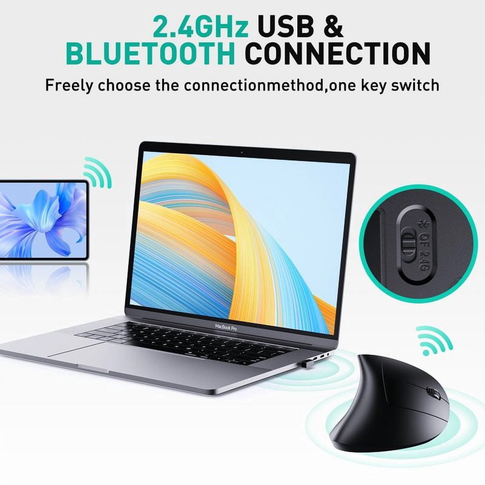 Vertical Ergonomic Gaming Mouse Wireless Rechargeable Gamer Mause Kit Optical 2.4G Mouse Computer PC Laptop Desktop USB Mice