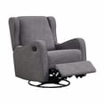 thumbnail image 4 of Westwood Design Skylar Fabric Manual Swivel Glider and Recliner in Steel Gray, 4 of 5