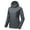 Gray, variant on Little Donkey Andy Women's Softshell Jacket Hooded Windproof Fleece Lined Jackets, Water Repellent and Lightweight Forest Floral M