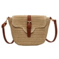 thumbnail image 1 of Bolsos Cruzados para Mujer Bolso Playa Tejido Paja A La Bolso Bohemio (Beige), 1 of 9