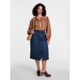 thumbnail image 2 of Scenario Women's Denim Skirt, Sizes 0-20, 2 of 5