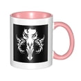thumbnail image 1 of Taza de café clásica con logotipo mandaloriano y calavera de mitosaurio transparente, elegante taza de cerámica con asas para restaurante, cafetería, hogar, 11 oz, 1 of 5