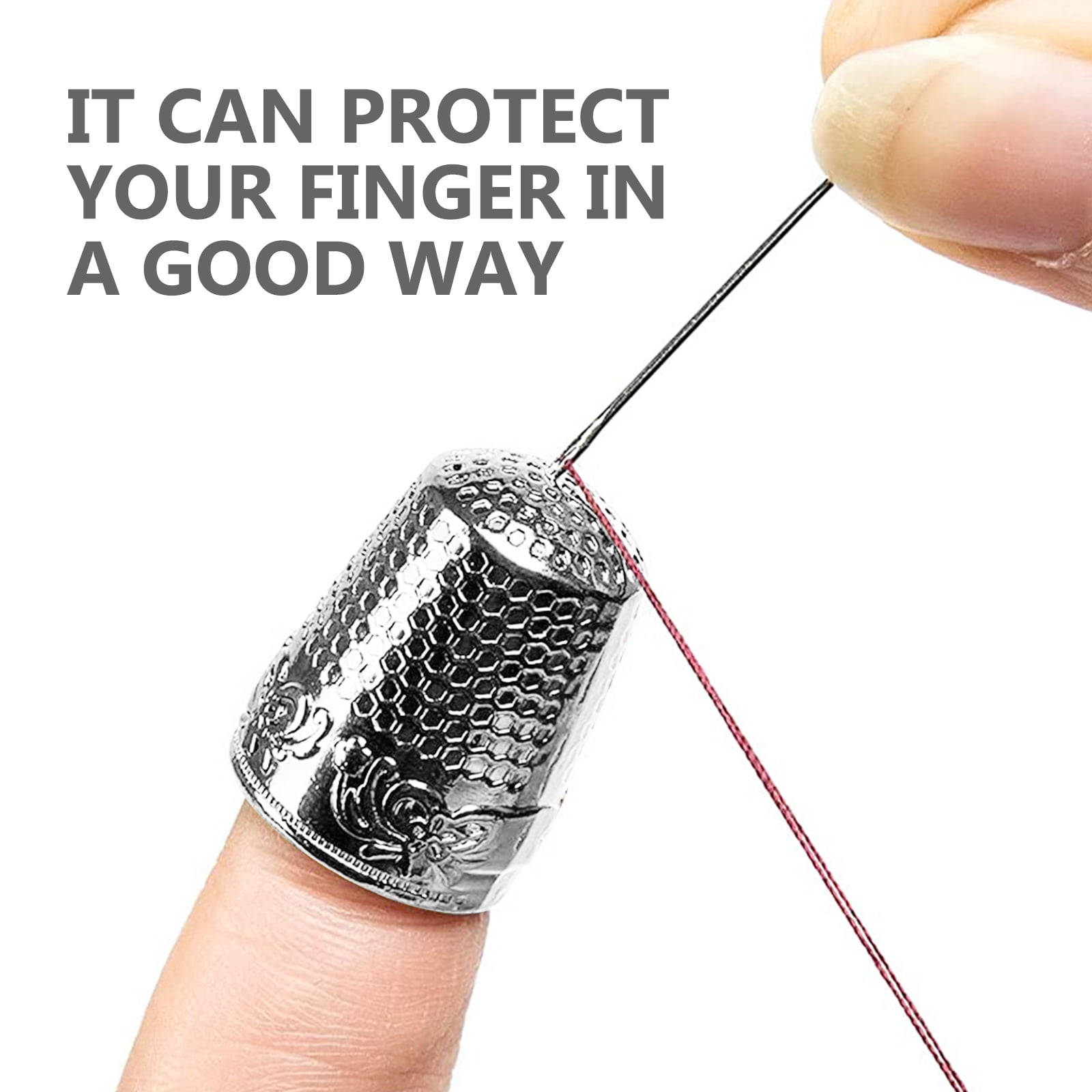 40 Pcs Portable Sewing Thimbles Copper Sewing Protectors Professional Finger Thimbles