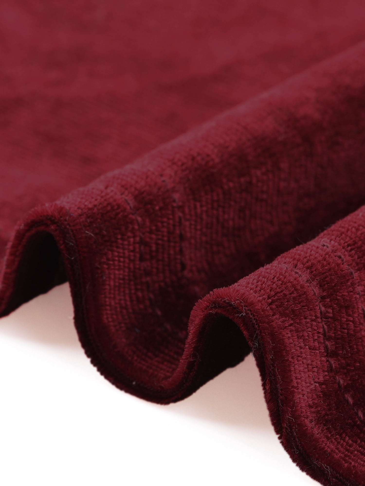 DARING DIVA Plus Size Velvet V Neck Sequin Sleeve High Low Hem Dress 1X Burgundy