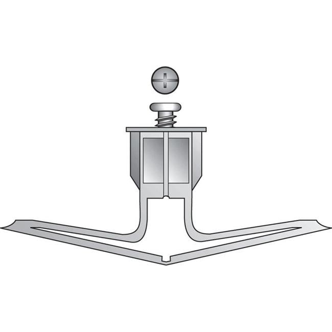 0.38 in. Toggle Plastic Wall Anchor with Screw Medium Card of 10