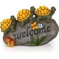 thumbnail image 1 of Welcome Turtles on a Rock Solar Powered LED Outdoor Decor Garden Light, 1 of 5
