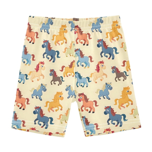 joogoo Cartoon Horse Girls Lined Shorts Bike Dance Bottoms 6T