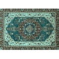 thumbnail image 1 of Ahgly Company Indoor Rectangle Abstract Light Blue Modern Area Rugs, 3' x 5', 1 of 4
