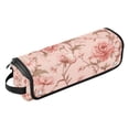 thumbnail image 2 of Hair Tool Organizer Bag with Heat Resistant Mat Removable Travel Storage Case for Hot Air Brushes Curling Irons Pink Flowers, 2 of 8