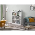 thumbnail image 2 of WIAWG Modern White Book Shelves and Bookcase Storage Organizer White 31.5", 2 of 7