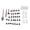 White, variant on Rupoun Cable Routing Kit with Wall Grommets and Drill Bits, White Pass Through Wiring Installation Set for Starlink Starlink (7.48 inches / 19.0 cm)