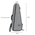 thumbnail image 4 of LINGTING 21 Inch/ 23 Inch Universal Ukulele Backpack Soprano/ Concert Ukelele Bag Uke Case 18mm Padding with Double Adjustable Shoulder Straps, 4 of 7