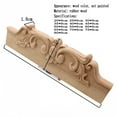 thumbnail image 3 of Tallado de madera Embrión blanco Flor decorativa madera sólido estilo europeo decoración del hogar accesorios puerta largo aplique, 3 of 7