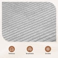 thumbnail image 4 of LOYALICE Corduroy Ottoman for Sectional Sofa, Oversized Upholstered Storage Ottoman Bench, Modular Couch Footrest for Living Room, Gray, 4 of 6
